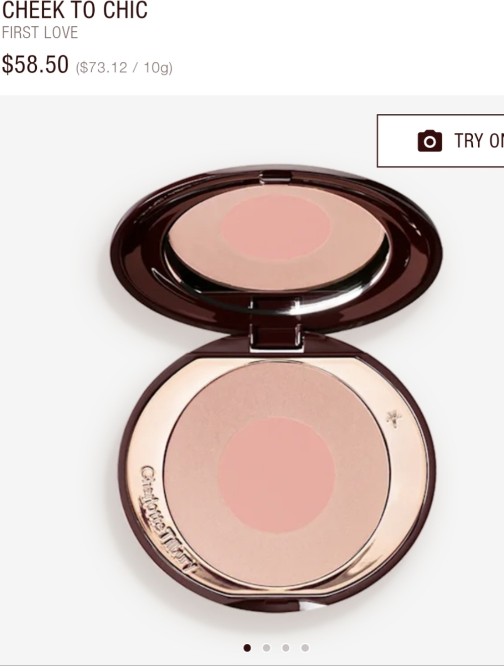 BRAND NEW - Charlotte Tilbury Blush Cheek To Chic Swish & Pop Blusher